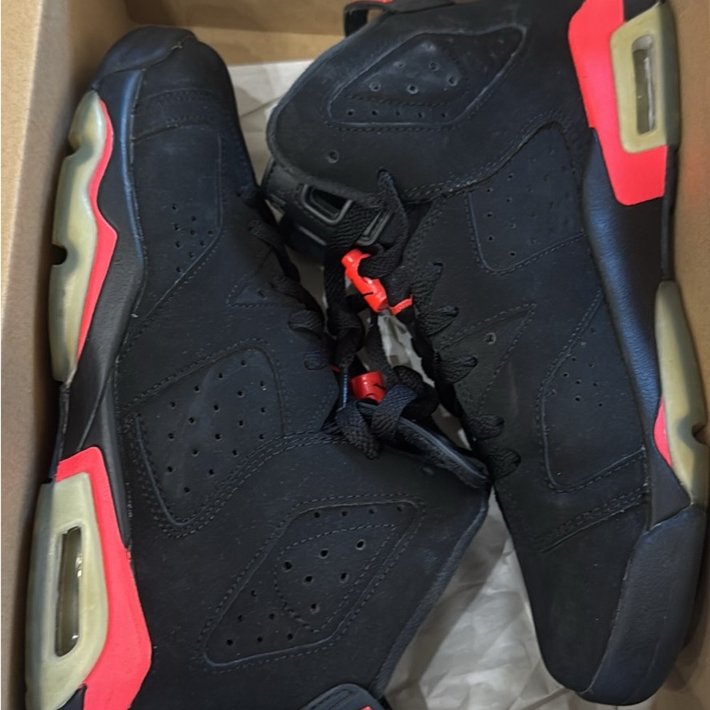 Jordan Black and Red Sneakers